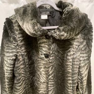 Faux fur coat